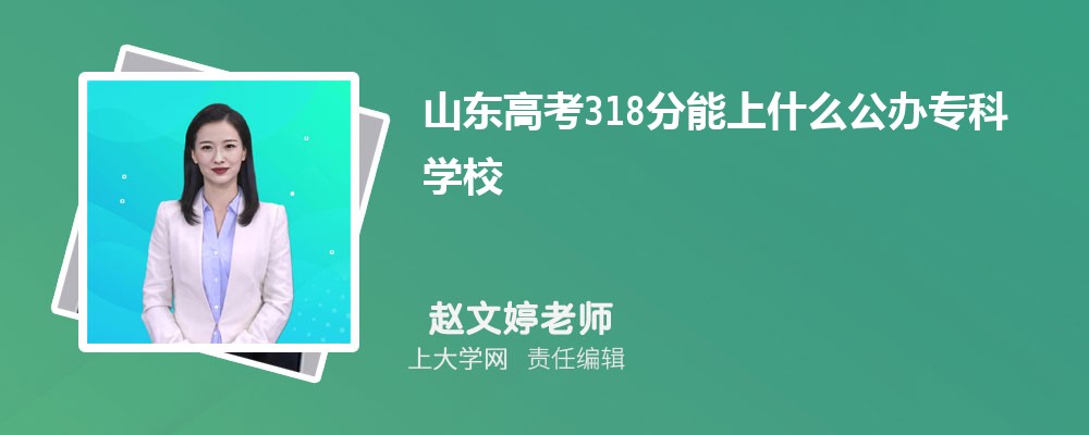 山东高考318分左右的公办专科学校