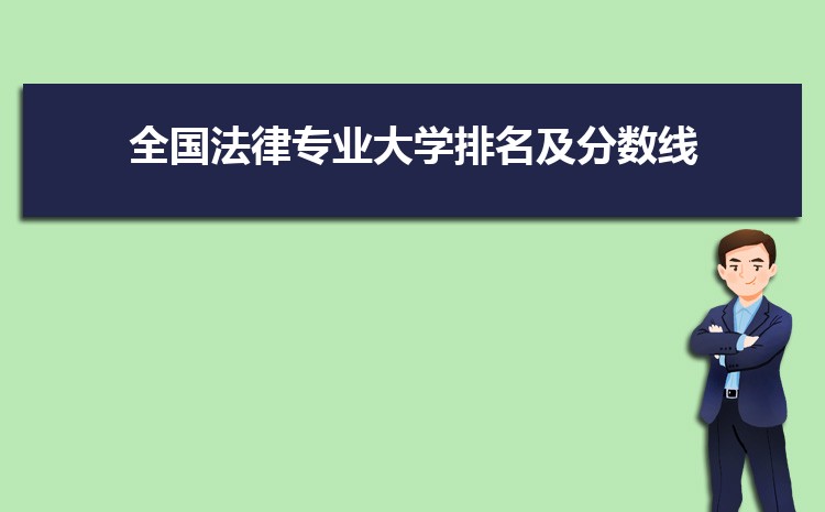 全国法律专业全国大学排名及分数线一览表